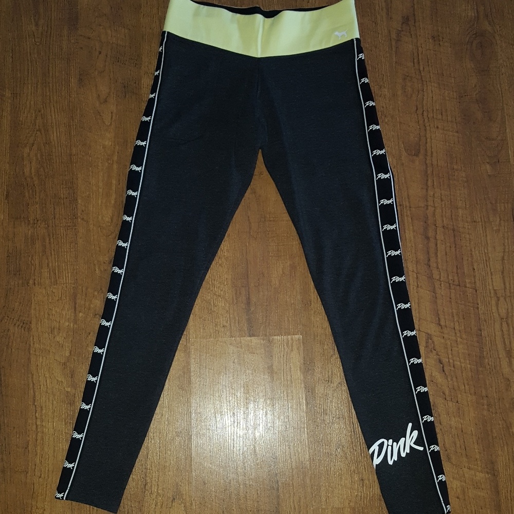 Brand New VS Pink Cotton Pocket Leggings sz S NIB